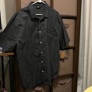 Vans Men's Charcoal Button Down Shirt